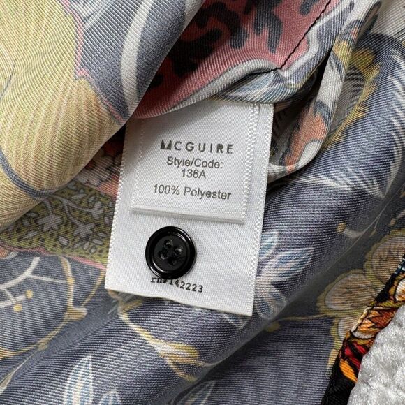 Mcguire Black Multi Floral Button Up Blouse - Picture 5 of 6